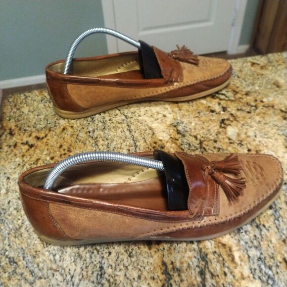 Bally Riva Slip On Tassel Loafers Brow Leather Dress Shoes Men\'s Size 11 M main image 12